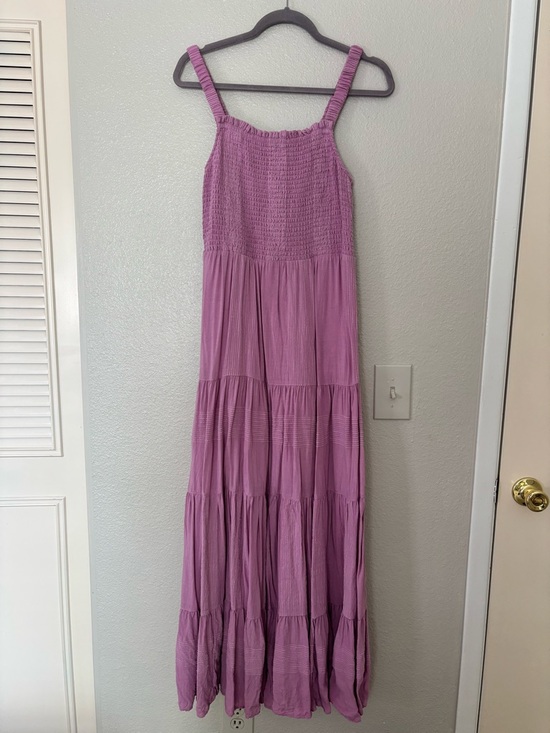 Z Supply Dresses & Skirts - Z Supply Lavender Smocked Tiered Maxi Dress